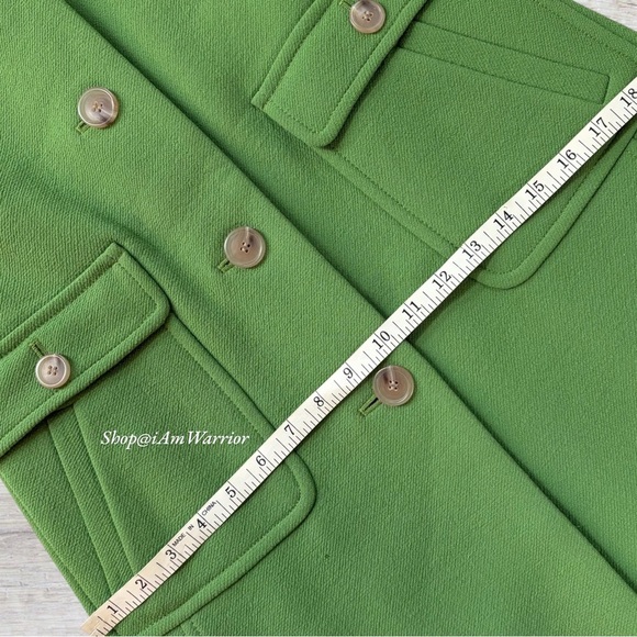 J.Crew rare vintage wool piqué town coat in alpine green *shop@iamwarrior - Picture 7 of 13